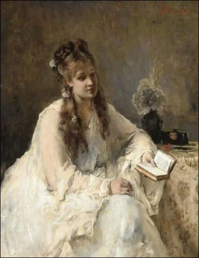 Qui a peint "Jeune femme en blanc" ?
