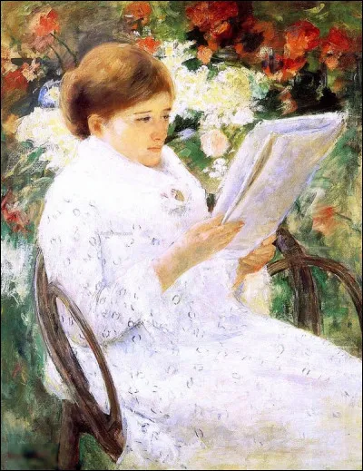 Qui a réalisé "Femme lisant dans le jardin" ?