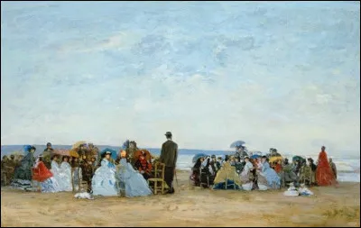 "Plage près de Trouville" est un tableau de quel peintre ?