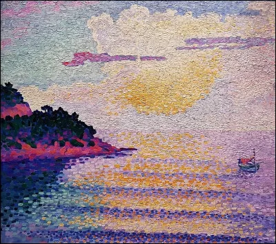 "Coucher de soleil sur la mer" est un tableau de quel peintre ?