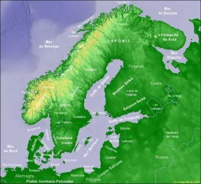 Finlande, Norvège et Suède. Lequel de ces pays possède la deuxième plus grosse superficie ?