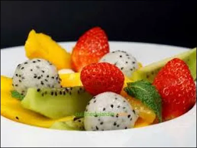 De quelle couleur est l'extérieur du fruit du dragon ?