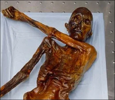 Comment s'appelle l'homme n&eacute; en -3300 dans le nord de l'Italie, retrouv&eacute; fortuitement en juin 1991, congel&eacute; sur le glacier du Hauslabjoch ?