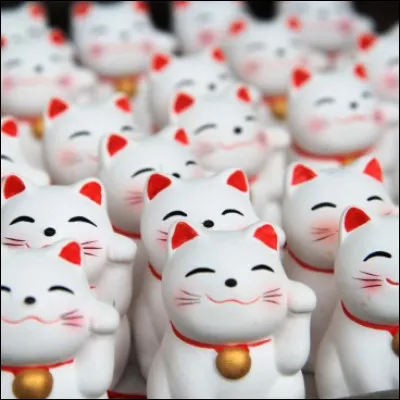 Le maneki neko (chat porte-bonheur) est une statue qui représente un chat levant la patte. La statue n'a pas de couleur précise. Par exemple, un maneki neko noir signifie...