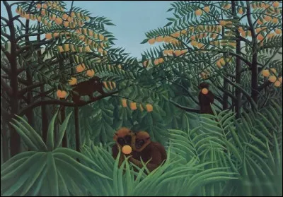 Quel peintre a réalisé le tableau "Singes dans la jungle" ?
