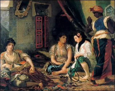 Quel peintre romantique français du début XIXe a peint "Femmes d'Alger" ?