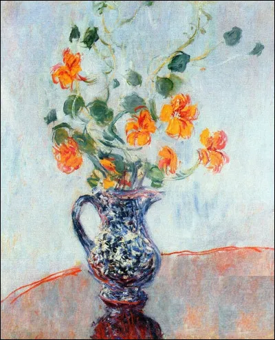 Qui a peint "Capucines dans un vase bleu" ?