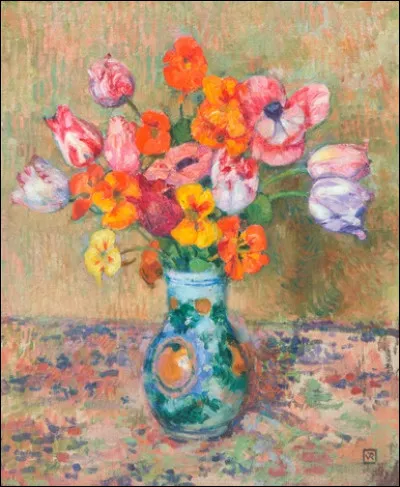 Qui a peint "Tulipes et capucines" ?