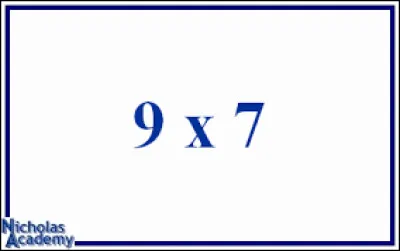 Combien font 9 x 7 ?