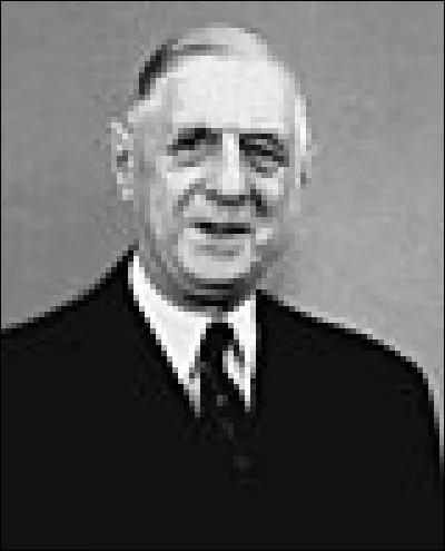 Quel est le prénom du président de Gaulle ?