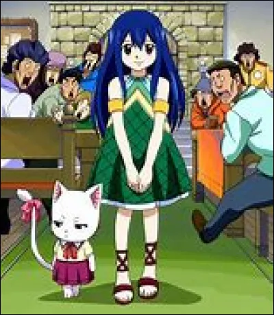 Revenons sur Fairy Tail, comment s'appelle ce chat accompagnant Wendy partout où elle va ?