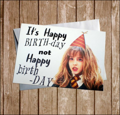 Première question, relativement facile, quelle est la date d'anniversaire d'Hermione Granger ?