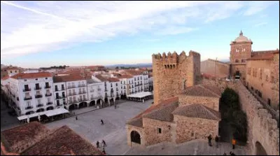 Ville espagnole d'Estrémadure connue pour ses remparts du XIIe siècle entourant les quartiers anciens de rues médiévales pavées et de maisons fortifiées :