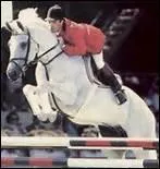 Quel cheval semble voler au-dessus des barres ?