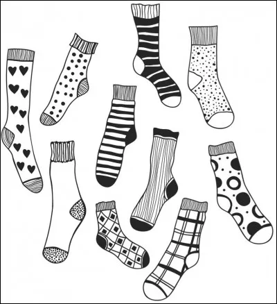 De quelle couleur est la première chaussette que Dobby reçoit ?