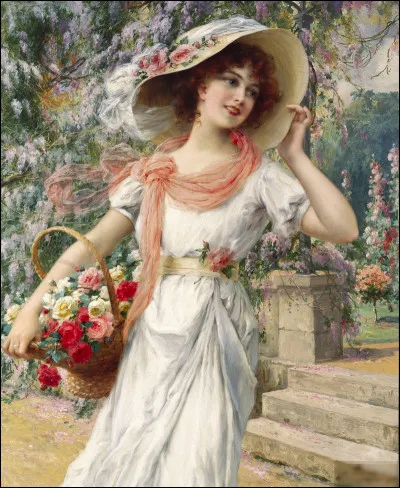 Quel peintre est l'auteur du tableau "Le Jardin fleuri" ?