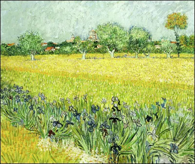 "Champs avec fleurs près d'Arles" est un tableau de quel peintre ?