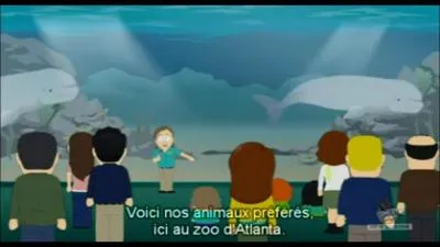 Comment s'appelle les deux baleines blanches dans l'aquarium ?