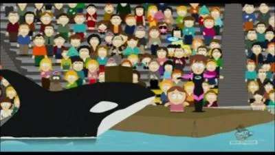 Comment s'appelle la petite fille levant les bras  ct de l'orque ?