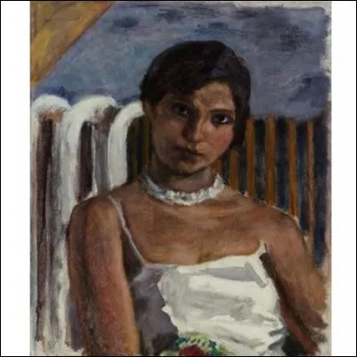 Qui a réalisé le portrait de cette "Femme brune au collier blanc" ?