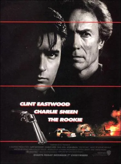Film d'action avec Clint Eastwood et Raul Julia, The Rookie a pour titre franais :