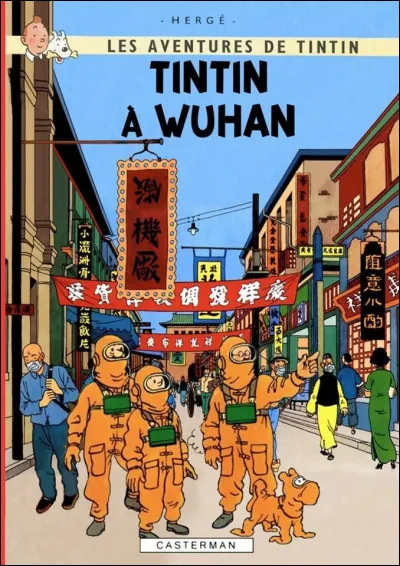 Mis à part le titre et quelques masques, cette couverture s'inspire de deux albums de Tintin : lesquels ?