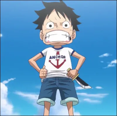 Quand Luffy était petit comment se mettait-il dans de gros problèmes ?