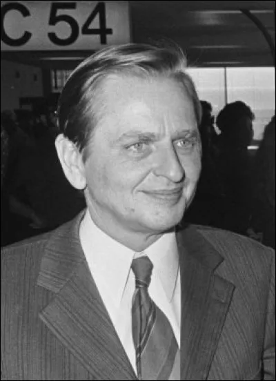 Cet homme politique suédois, dirigeant du Parti social-démocrate, premier ministre de son pays à deux reprises de 1969 à 1976 et de 1982 à 1986, c'est ... Palme.