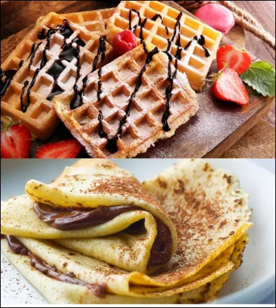 Vous préférez peut-être manger sucré ? Et bien quelle image représente des gaufres ?