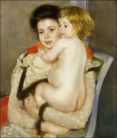 Qui a peint "Reine Lefebvre tenant un bébé" ?