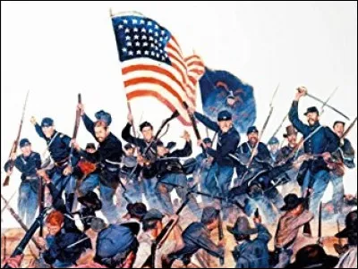 La guerre civile américaine 1861-1865 opposa l'Union des États-Unis dirigé par Abraham Lincoln aux États confédérés dirigés par Jefferson Davis. 
Les sudistes enchaînèrent les victoires jusqu'à la bataille de ... qui fut un tournant décisif dans le conflit.