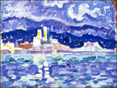 Sa toile se nomme "La Temp&ecirc;te &agrave; Antibes" :