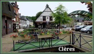 Commune Seinomarine, Clères se situe dans l'ex région ...