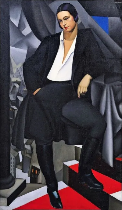 Qui a peint cette femme à l'allure masculine dans son manteau ?