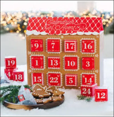 Le calendrier de l'Avent concerne le mois de décembre.