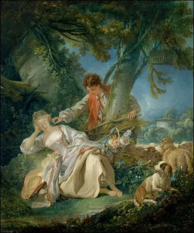 Quel peintre français du XVIIIe a réalisé le tableau "Le Sommeil interrompu" ?