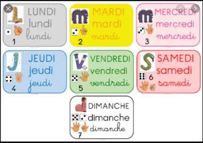 Combien y a-t-il de jours dans une semaine ?