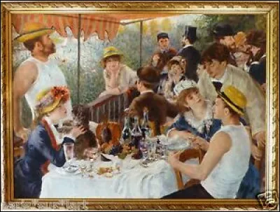 Enfin Sydow, fan de peinture a voulu t'offrir un cadeau personnel qui provoque l'admiration de Nadvar : c'est un poster qu'il a fait encadrer, reproduction du célèbre tableau "Le Déjeuner des canotiers" de :