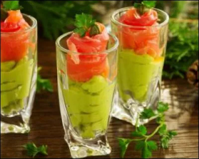 Ensuite Synapse et Mia m'ont aidée à préparer ces verrines faites de guacamole et de saumon. D'où est originaire le guacamole ?