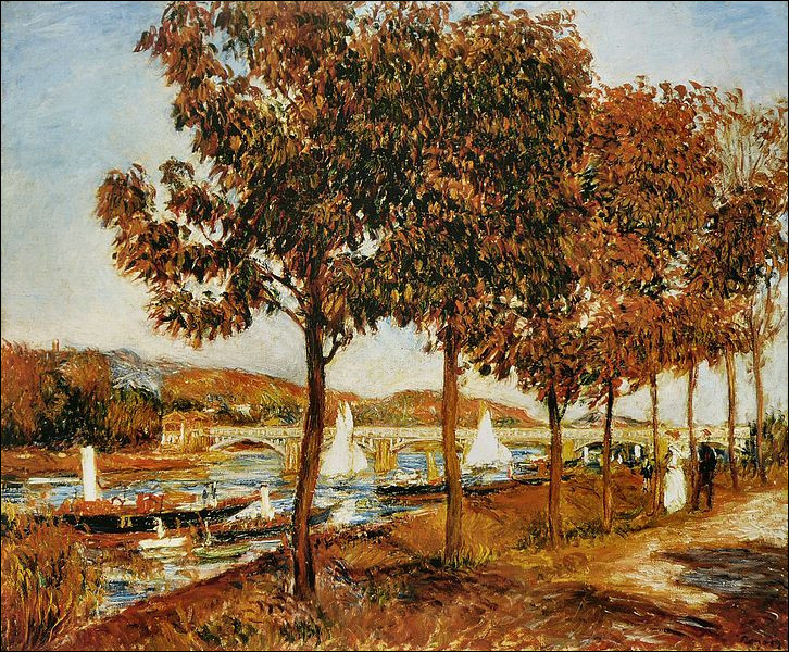 Qui a représenté "Le Pont d'Argenteuil à l'automne" ?