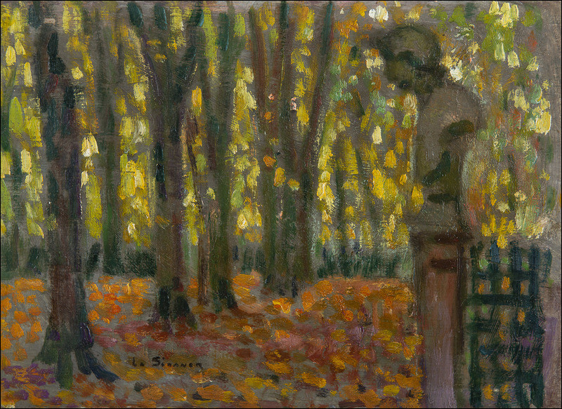 Son tableau s'intitule "Le Buste, automne" :