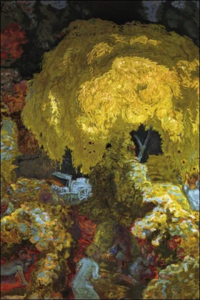 Qui a représenté "Les vendangeurs à l'automne" ?