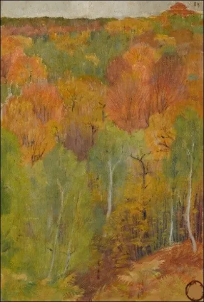 Voici sa "Forêt d'automne" :