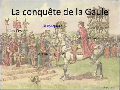 En quelle année Jules César entame-t-il la conquête de la Gaule ?