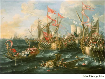 Après la victoire de quelle bataille le royaume de l'Égypte lagide est-il annexé par Octavien en 31 av. J.-C. ?