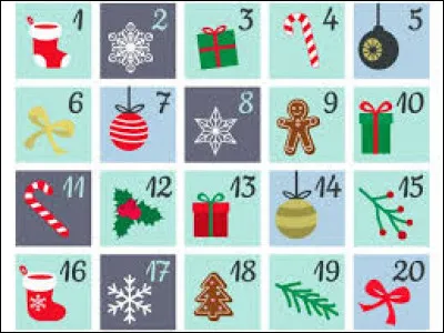 As-tu un calendrier de l'avent ?