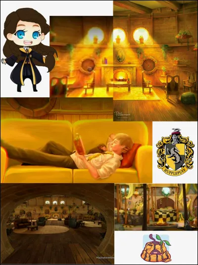 Où se trouve l'entrée de la salle commune de Poufsouffle ?