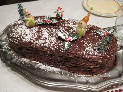 La bûche de Noël, à la base, était un biscuit...