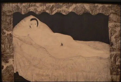 Qui est l'auteur du "Nu couché à la toile" ?