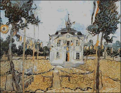 Qui a peint "Auvers-sur-Oise, la mairie" ?